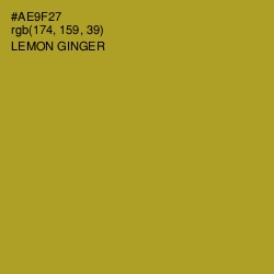 #AE9F27 - Lemon Ginger Color Image